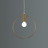 Simple Wrought Iron Post-Modern Chandelier
